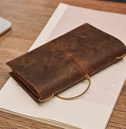 Cool Leather Canvas Mens Bifold Long Wallet Leather Long Wallet for Men