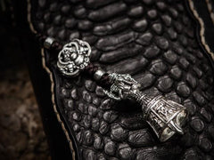 Handmade Leather Mens Biker Chain Wallet Cool Leather Wallet Long Biker Wallets for Men