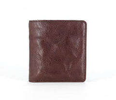 Leather Mens Front Pocket Wallet Small Wallet Slim Wallet Card Wallet for Men