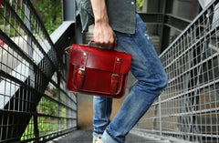 Cool Leather Mens Messenger Bag Handbag Shoulder Bag for men