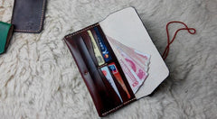 Cool Leather Bifold Mens Long Wallet Leather Long Wallets for Men