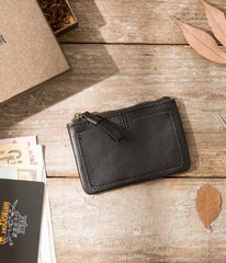 Leather Mens Card Holders Slim Front Pocket Wallet Coin Wallet for Men