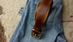 Handmade Leather Mens Belt Men Distress Leather Belt for Men