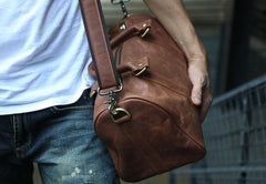 Leather Mens Small Weekender Bags Travel Bag Shoulder Bags for men