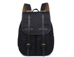 Mens Canvas Leather Backpacks Canvas Travel Backpack Canvas School Backpack for Men