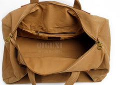 Mens Waxed Canvas Weekender Bag Canvas Travel Bag Canvas Overnight Bag for Men