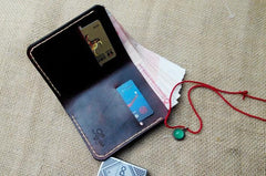 Cool Vintage Leather Mens Bifold Small Wallets Leather Small Wallets for Men