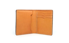 Cool Leather Mens Camouflage Small Wallet Front Pocket Wallet Slim Wallet for Men