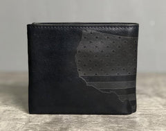 Handmade Leather Mens Cool Slim billfold Leather Wallet Men Small Wallets Bifold for Men