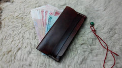 Cool Leather Bifold Mens Long Wallet Leather Long Wallets for Men