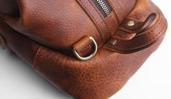 Genuine Leather Mens Cool Chest Bag Sling Bag Crossbody Bag Travel Bag Hiking Bag for men