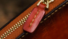 Handmade Leather Tibetan Mens Biker Chain Wallet Cool Leather Chain Wallet Long Wallets for Men