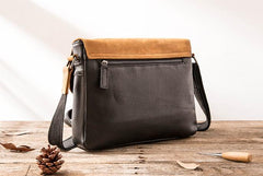 Handmade Cool Leather Mens Small Messengers Bag Shoulder Bags for Men