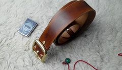 Handmade Leather Mens Belt Men Distress Leather Belt for Men