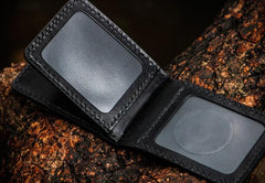 Handmade Leather License Wallet Tooled Mens billfold Wallets Cool Leather Wallet Slim Wallet for Men