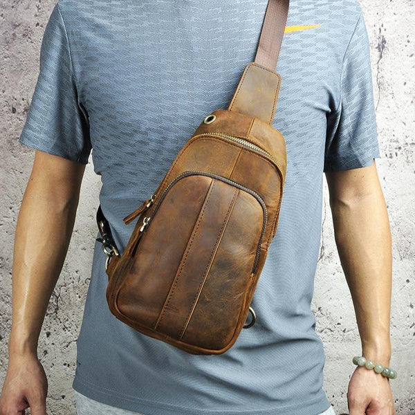 sling and backpack bag Best Cross Body Sling Bag Mens Leather Sling Bags Leather Sling Backpack Crossbody Sling Backpack