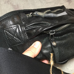 Cool Leather Mens FANNY PACK MENS WAIST BAG HIP PACK BELT BAG FOR MEN