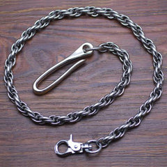 Cool Men's Handmade Stainless Steel Long Biker Wallet Chain Pants Chain Wallet Chain For Men