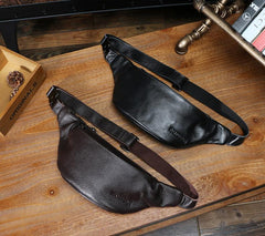 Leather Mens FANNY PACK MENS WAIST BAG HIP PACK BELT BAG FOR MEN