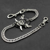 Solid Stainless Steel Pirate Skull Wallet Chain Cool Punk Rock Biker Trucker Wallet Chain Trucker Wallet Chain for Men