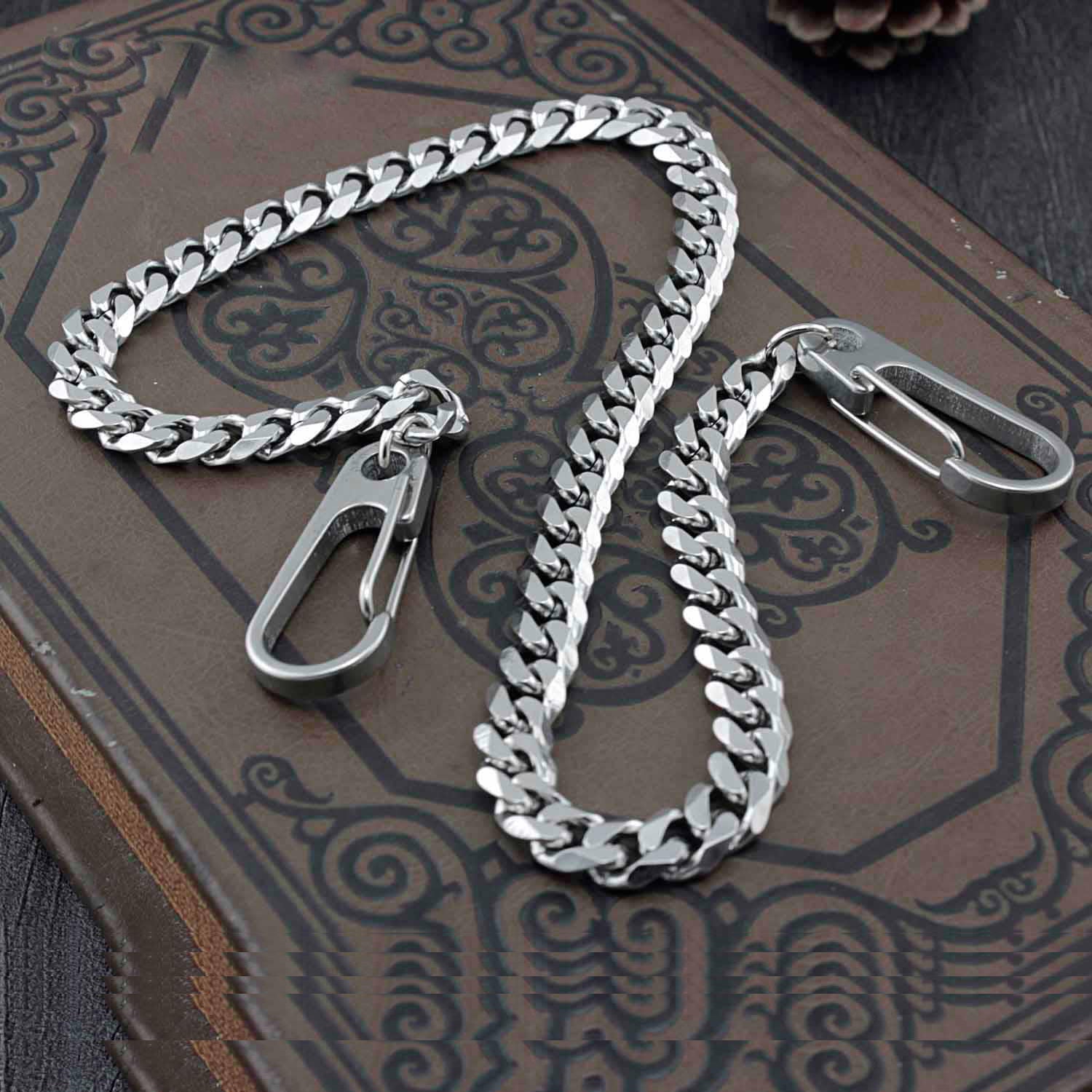 Solid Stainless Steel Wallet Chain Cool Punk Rock Biker Trucker Wallet Chain Trucker Wallet Chain for Men