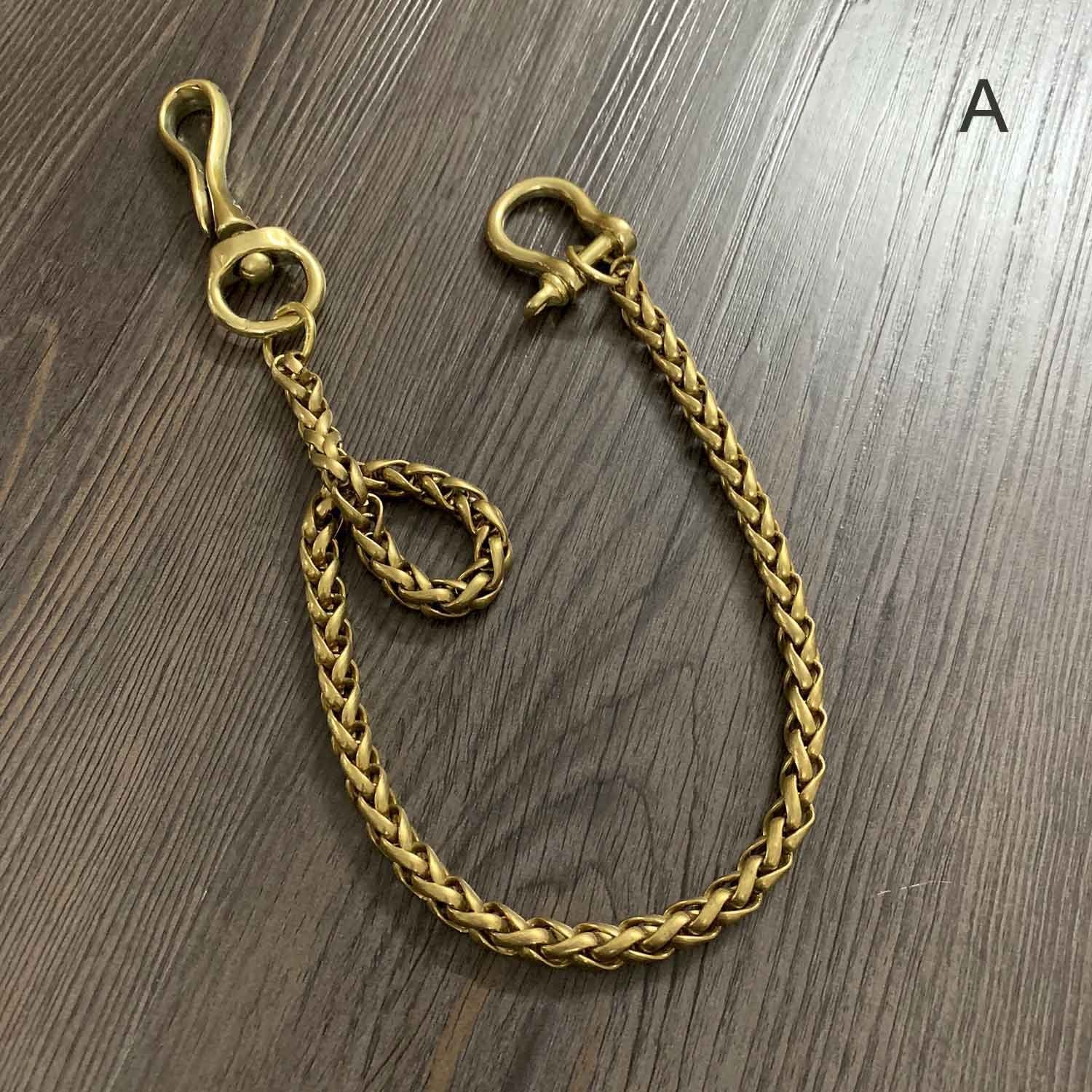 Badass Gold 18'' BIker Chain Wallet Pants Chain Jeans Chain