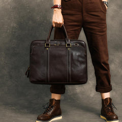 Coffee Leather Mens 15
