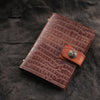 Brown Handmade Leather A7 Journal Travel Notepad Brown Notebook For Men