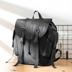 Stylish Black Nylon Mens 15 inches Travel Backpacks Laptop Backpack College Bag for men