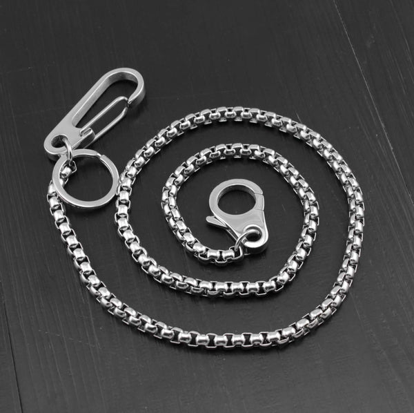 Cool Silver Stainless Steel Wallet Chain Silver Pants Chain Biker Wallet Chain For Men