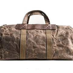 Canvas Mens Cool Weekender Bag Travel Bag Duffle Bags Overnight Bag Holdall Bag for men - iChainWallets