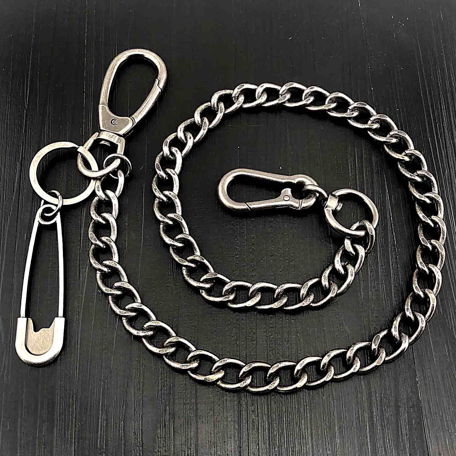 Cool Silver Mens STAINLESS STEEL Pants Chain Fashion Womens Jeans Chain Jean Chain Wallet Chain For Men