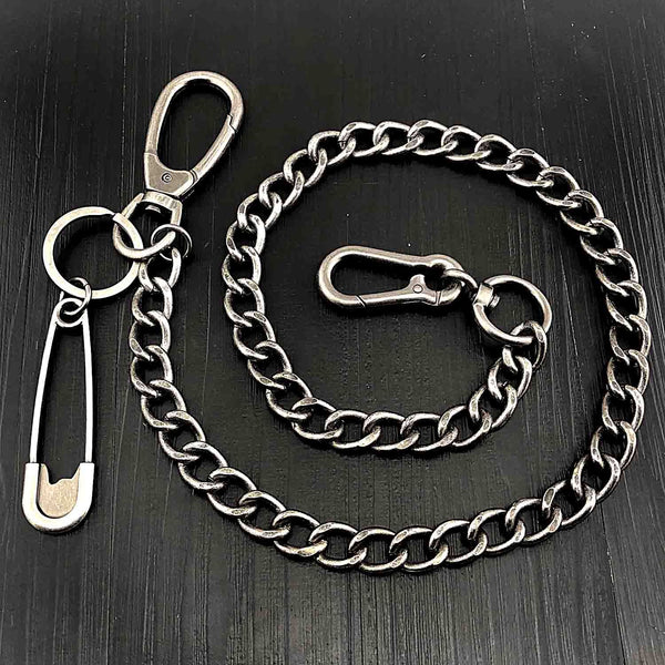 Cool Silver Mens STAINLESS STEEL Pants Chain Fashion Womens Jeans Chain Jean Chain Wallet Chain For Men