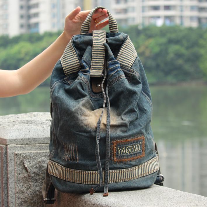 Small Mini 11 inch Fashion Backpack Purse Travel Denim Blue - Walmart.com