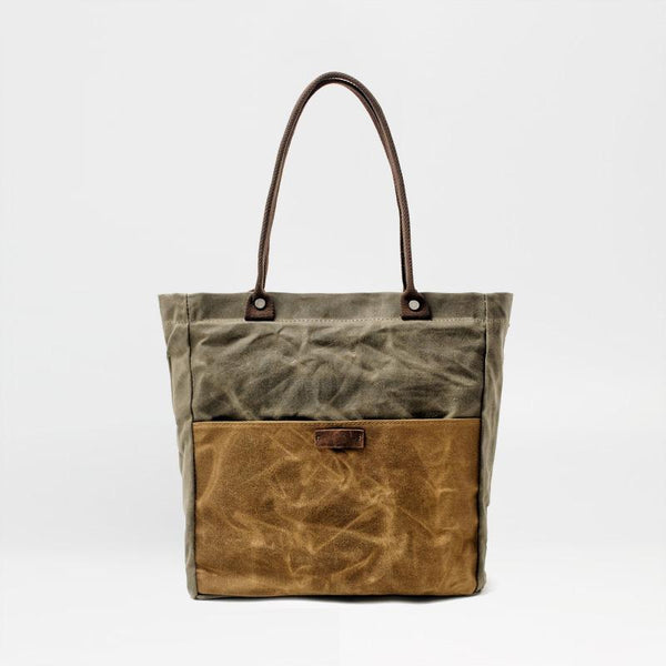 Casual Canvas Leather Black Ladies Mens Shopping Bag Tote Bag Shoulder Bag Tote Purse For Women