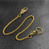 Cool Brass 18" Mens Chinese Dragon Key Chain Pants Chain Wallet Chain Motorcycle Wallet Chain for Men