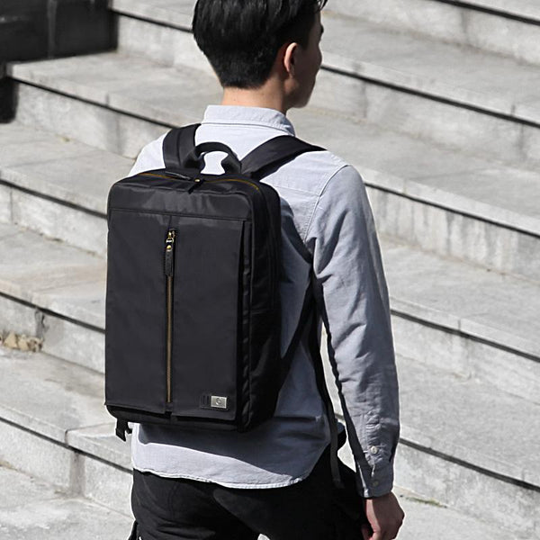 Cool Nylon cloth Men's Black Travel Backpack Large Backpack Laptop Backpack For Men