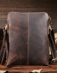 Cool Leather Mens Messenger Bags Vintage Shoulder Bags For Men