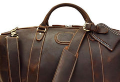 Cool Vintage Leather Mens Duffle Bags Weekender Bag Overnight Bag Travel Bag