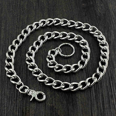 SOLID STAINLESS STEEL BIKER SILVER WALLET CHAINs LONG PANTS CHAIN Jeans Chain Jean Chain FOR MEN