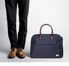 Fashion Canvas Men's 15.6‘’ Handbag Briefcase 13.3‘’ Business Laptop Briefcase For Men