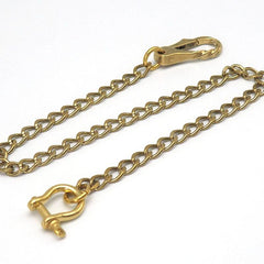 Badass Brass Wallet Chain 18'' Key Chain Gold Wallet Chain Pants Chain For Men