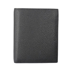 Black Leather Mens Slim Bifold Small Wallet Front Pocket Wallet Small Wallet for Men