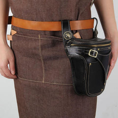 Leather Belt Pouch Mens Small Cases Waist Bags Hip Pack Belt Bags Fanny Pack Bumbag for Men