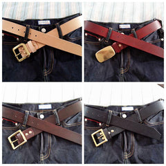 Handmade Genuine Custom Cool Leather Mens Leather Men Black Belt for Men