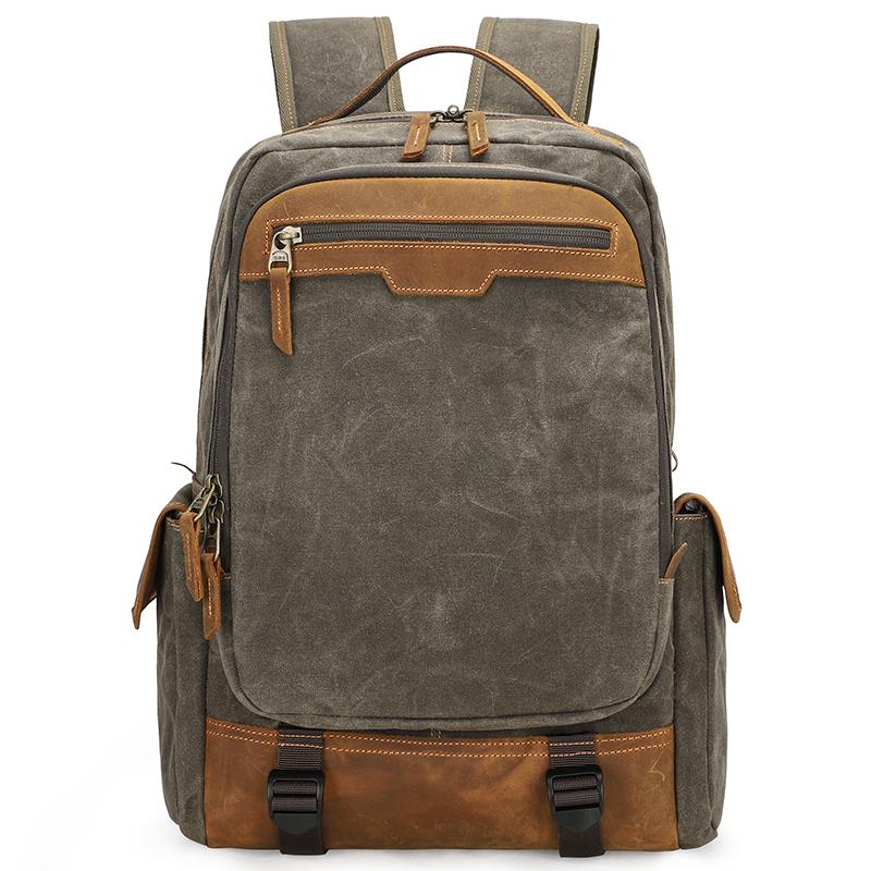 CANVAS WATERPROOF 15‘’ MENS LARGE NIKON CAMERA BACKPACK CANON CAMERA BAG DSLR CAMERA BAG FOR MEN