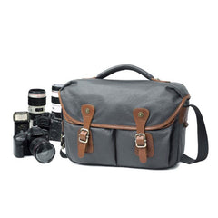 Mens Canvas Camera Messenger Bags Side Bag Courier Bag Camera Shoulder Bag for Men