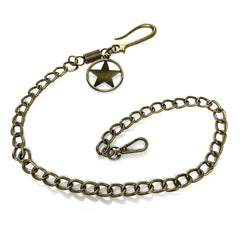 Brass Star Fashion Wallet Chain Punk Pants Chain Gold Wallet Chain Long Key Chain For Men