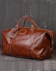 Leather Mens Large Weekender Bag Vintage Travel Bag Duffle Bag
