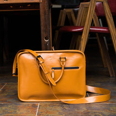 Fashion PU Leather Men's Large Black Handbag Briefcase Business Laptop Handbag For Men